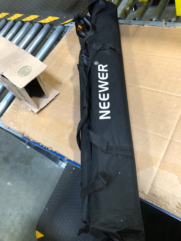 Photo 1 of Neewer Photo Studio Backdrop Support System, Adjustable Background Stand with 4 Crossbars, 6 Backdrop Clamps, 2 Sandbags, and Carrying Bag for Portrait & Studio Photography Black