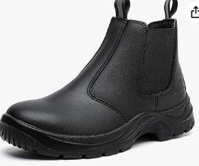 Photo 1 of DRKA Men's Steel Toe Work Boots - Slip-Resistant, Waterproof, and Anti-Puncture Safety Shoes for Working - Men's 8