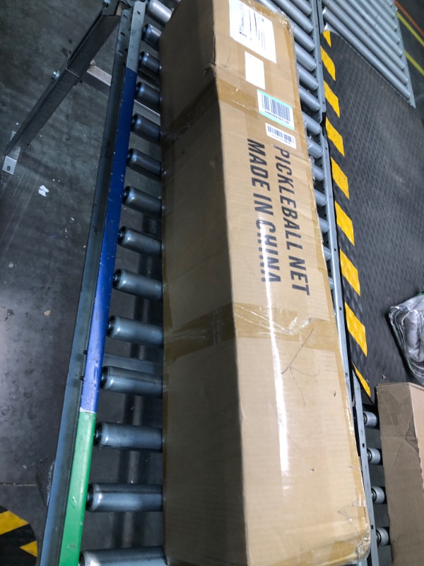 Photo 1 of A11N Portable Pickleball Net System, Designed for All Weather Conditions with Steady Metal Frame and Strong PE Net, Regulation Size Net with Carrying Bag Yellow&Black