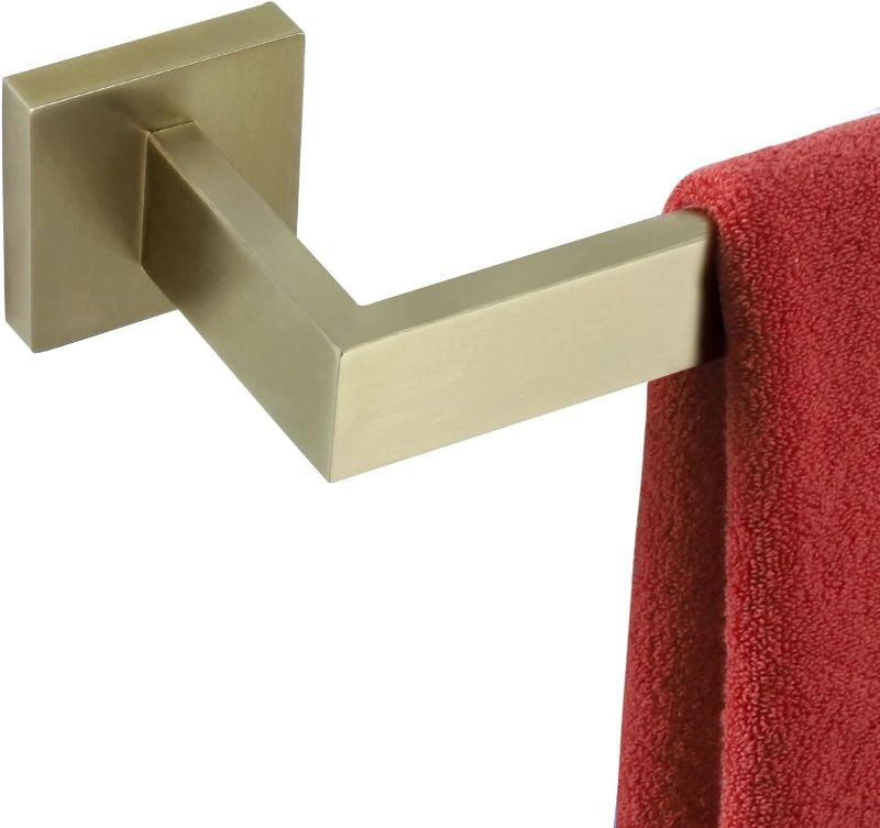 Photo 1 of 24-Inch Single Towel Bar, Bathroom Kitchen Towel Holder, Wall Mounted SUS304 Stainless Steel Towel Rack, Brushed Gold