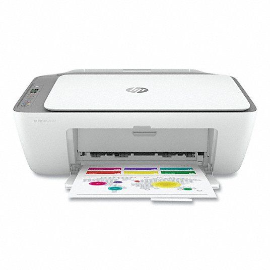 Photo 1 of HP DeskJet 2755e Wireless Color All-in-One Printer with bonus 6 months Instant Ink (26K67A), white