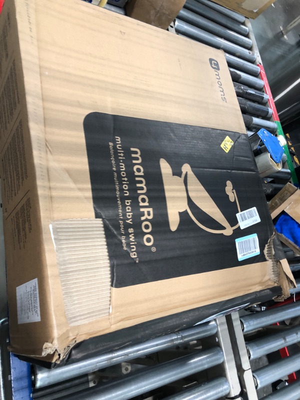 Photo 1 of 4moms MamaRoo Multi-Motion Baby Swing, Bluetooth Baby Swing with 5 Unique Motions, Grey