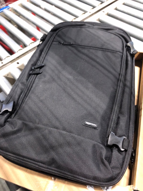 Photo 3 of Amazon Basics Carry-On Travel Backpack - Black Black Backpack