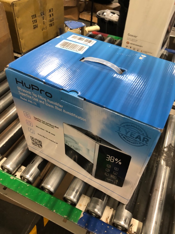 Photo 1 of Top Fill Cool Mist & Warm Mist Humidifier for Large Room Home Bedroom Living Room 6L Big Capacity, Air Ultrasonic Humidifiers with Essential Oil Diffuser, Quiet for Baby, Good for Asthma and Allergies Black 6 Liters