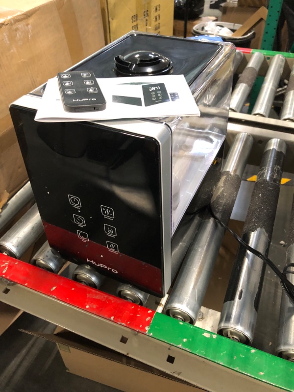 Photo 1 of Top Fill Cool Mist & Warm Mist Humidifier for Large Room Home Bedroom Living Room 6L Big Capacity, Air Ultrasonic Humidifiers with Essential Oil Diffuser, Quiet for Baby, Good for Asthma and Allergies Black 6 Liters