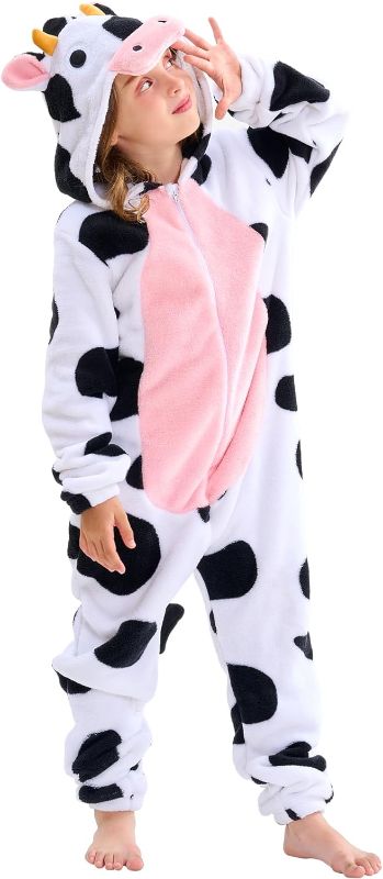 Photo 1 of Kids Cow Onesie Costume for Boys Girls Halloween Animals Onesie Costume 11-12Y