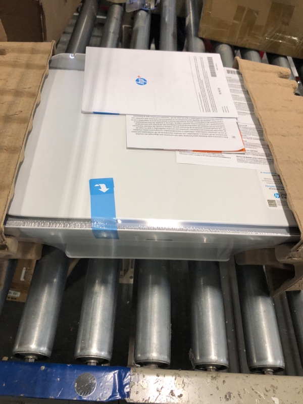 Photo 1 of HP DeskJet 2755e Wireless Color All-in-One Printer, white