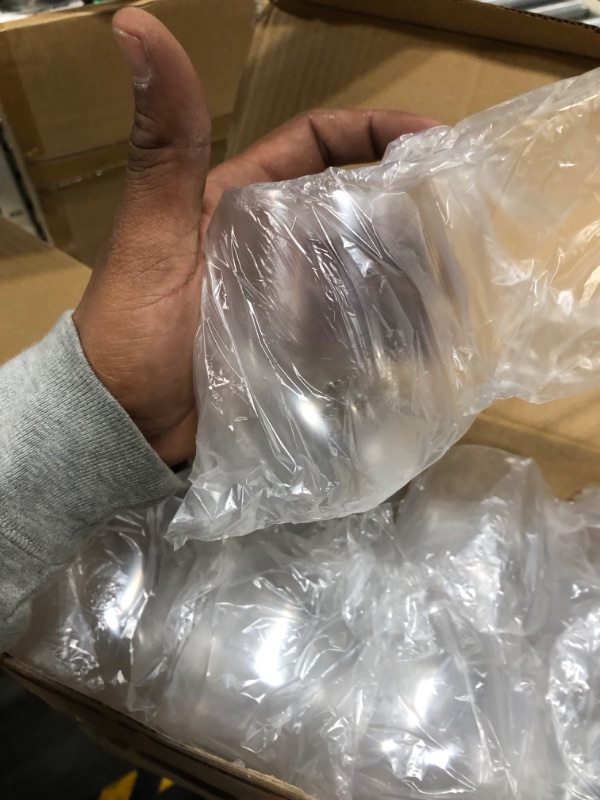 Photo 1 of 32pcs Plastic Wine Glasses Stemless 12oz Disposable Cups Plastic Champagne Flutes Recyclable Unbreakable Stemless Clear Shatterproof Glassware 32Pack 12oz Wine Glass