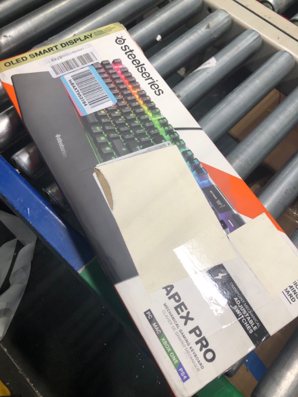 Photo 1 of SteelSeries Apex Pro World's Fastest Mechanical Gaming Keyboard – Adjustable Actuation Switches – OLED Smart Display – RGB Backlit