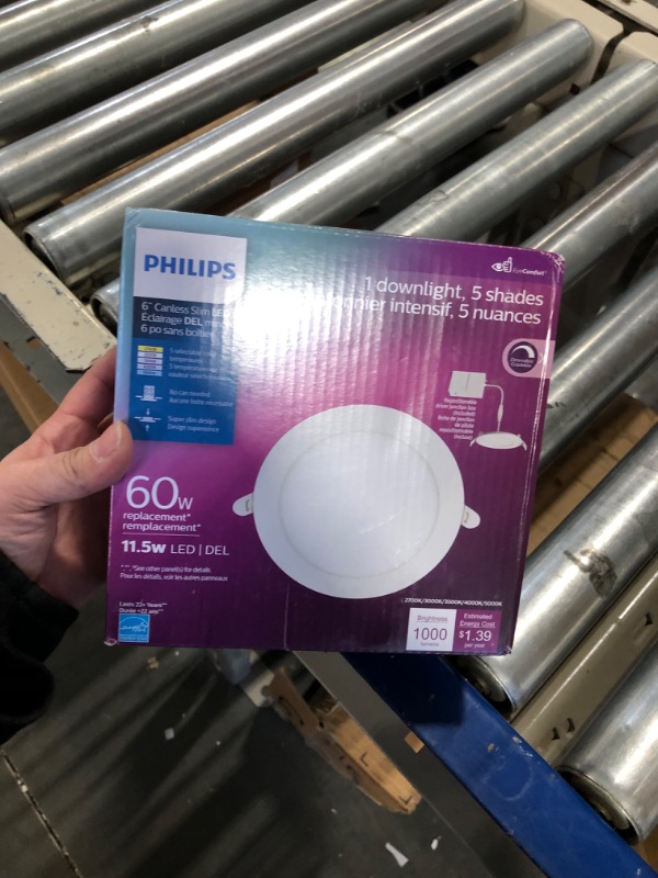 Photo 2 of Philips LED 60-Watt 6-inch Canless Downlight 6-inch Trim Size 5 Shades of White Dimmable (1-Pack)
