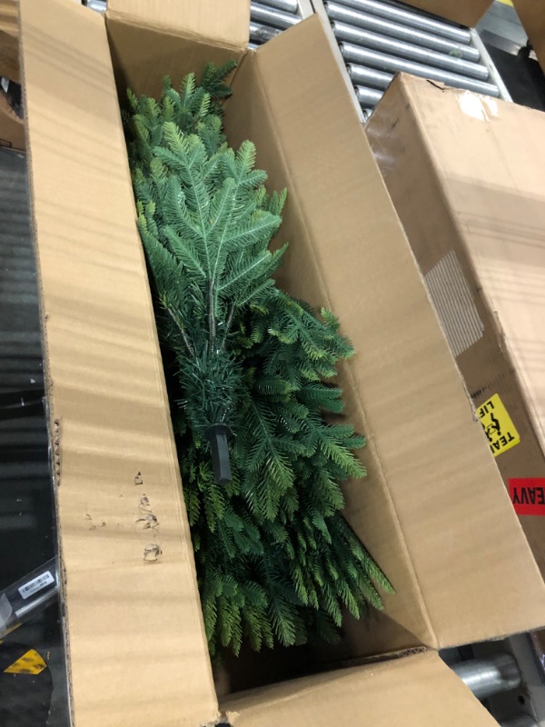 Photo 3 of 4FT Premium Artificial Christmas Tree, Green Holiday Christmas Pine Tree with Pinecone, Xmas Tree,Party Decoration,1277 Branch Tips, Easy to Assemble with Christmas Tree Stand