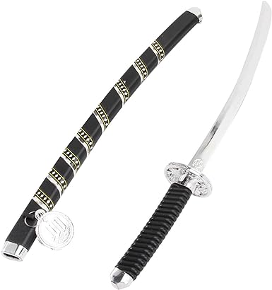 Photo 1 of Ciieeo Plastic Ninja Sword Katana Slayer Samurai Toy Small Size Japanese Samurai Toy Sword for HalloweenProps Costume Accessory(35CM)