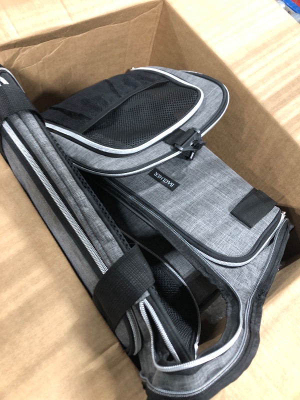 Photo 1 of BAGLHER Dog Carrier Bag with Wheels,Airline Approved Soft Side Pet Travel Rolling Small Medium Dog Carrier with Fleece Pad for Hiking Picnic Black

