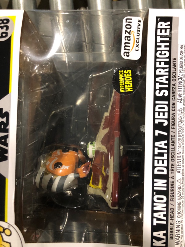 Photo 1 of Funko Pop! Ride Super Deluxe: Star Wars Hyperspace Heroes - Ahsoka Tano in Delta 7 Jedi Starfighter, Amazon Exclusive