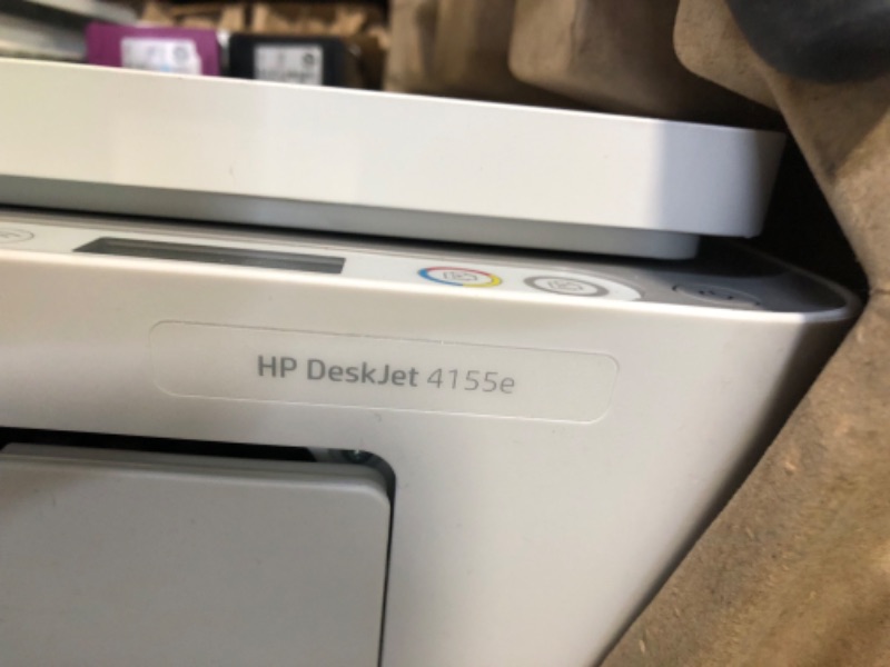 Photo 1 of HP DeskJet 4155e Wireless Color All-in-One Printer & 67XL Tri-Color High-Yield Ink Cartridge | 3YM58AN & 67XL Black High-Yield Ink Cartridge | 3YM57AN Printer + Tri-color Ink + Black Ink