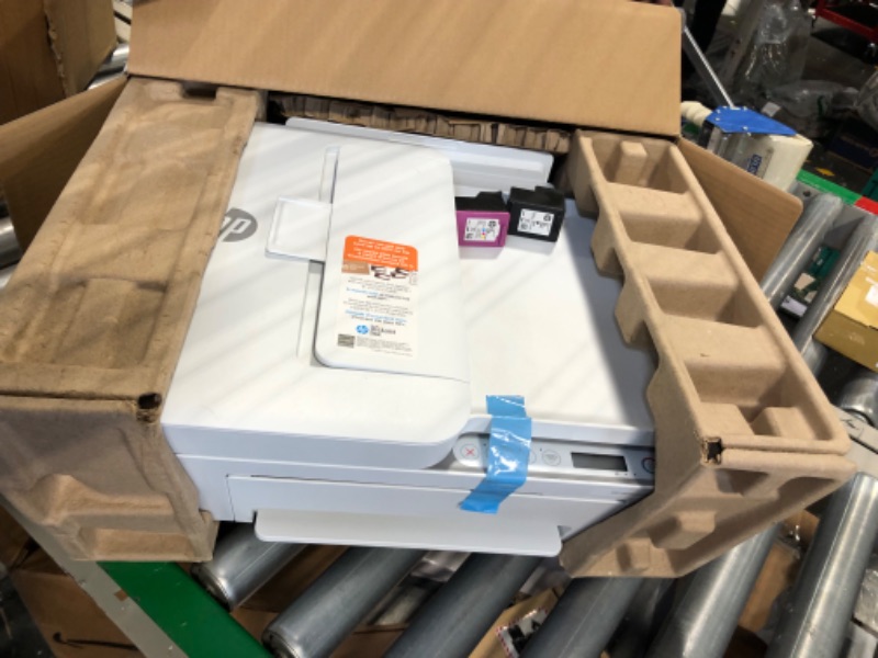 Photo 1 of HP DeskJet 4155e Wireless Color All-in-One Printer & 67XL Tri-Color High-Yield Ink Cartridge | 3YM58AN & 67XL Black High-Yield Ink Cartridge | 3YM57AN Printer + Tri-color Ink + Black Ink