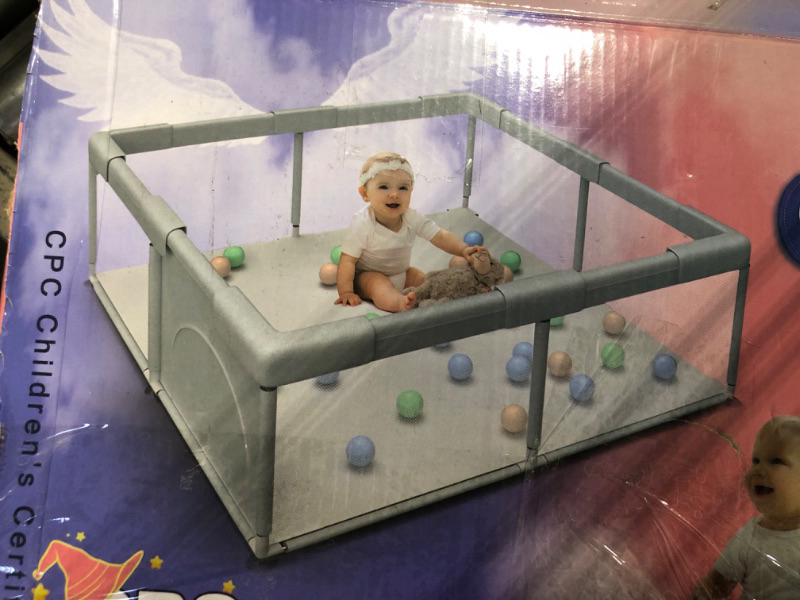 Photo 1 of baby playpen 51x51" dark grey