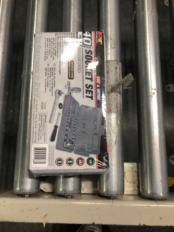 Photo 1 of Performance Tool W1173 SAE/Metric 40-Piece SAE and Metric Socket Set, 1/4" & 3/8" Drive 40-pc Socket Set