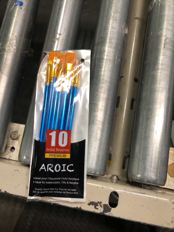 Photo 1 of Acrylic Paint Brush Set, 1 Packs / 10 pcs Watercolor Brushes Painting Brush Nylon Hair Brushes for All Purpose Oil Watercolor Painting Artist Professional Kits. A-10p