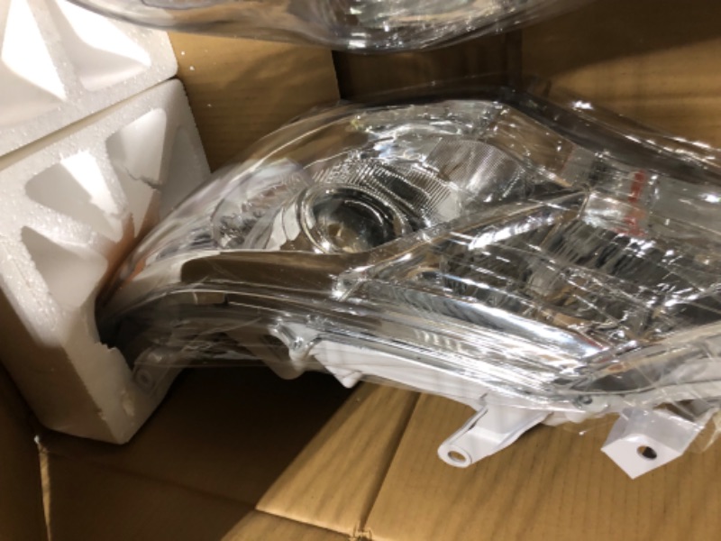 Photo 1 of AXLAHA for 2012 2013 2014 Camry Headlights Assembly Compatible with 12 13 14 Toyota Camry L/Le/Xle/Hybrid Headlamp with Chrome Housing Amber Reflector Replacement Driver and Passenger Side