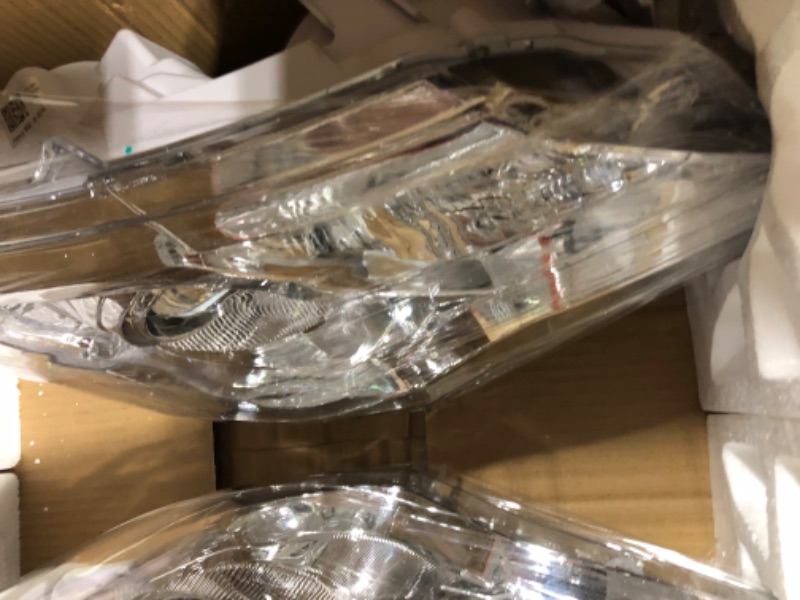 Photo 1 of AXLAHA for 2012 2013 2014 Camry Headlights Assembly Compatible with 12 13 14 Toyota Camry L/Le/Xle/Hybrid Headlamp with Chrome Housing Amber Reflector Replacement Driver and Passenger Side