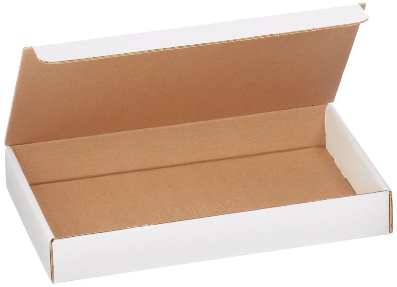 Photo 1 of 
Aviditi White Literature Mailing Boxes, 14 1/8 x 8 3/4 x 2 Inches, Pack of 50, Crush-Proof, for Shipping, Mailing and Storing