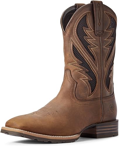 Photo 1 of Ariat Mens Challenger Western Boot Branding Iron Brown/Brindle 8EE