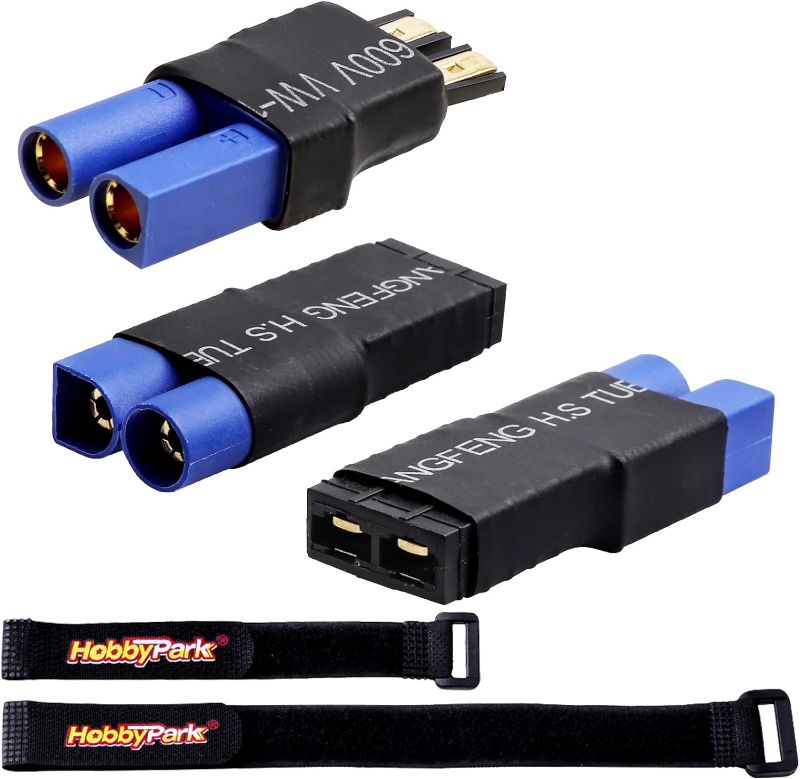 Photo 1 of Hobbypark RC Battery Adapter Connector for Traxxas TRX to EC5 Plugs fit Slash/Rustler/Stampede/Bandit/E Revo RC Cars
