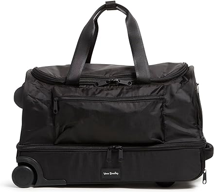 Photo 1 of Vera Bradley Women's Recycled Ripstop Foldable Rolling Duffel Bag Travel
