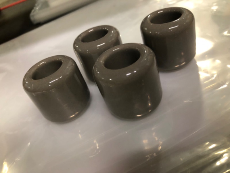 Photo 1 of 4 pcs Ceramic Chime Candle Holder Set, Great for Casting Chimes, Rituals, Spells, Vigil, Witchcraft, Wiccan Supplies & More (Gray)