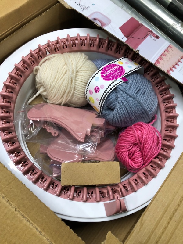 Photo 1 of Sentro Knitting Machine, 48 Needles Knitting Loom Machine with Row Counter, Smart Weaving Loom Knitting Round Loom, Knitting Board Rotating Double Knit Loom Machine Kit for Kids/Adults