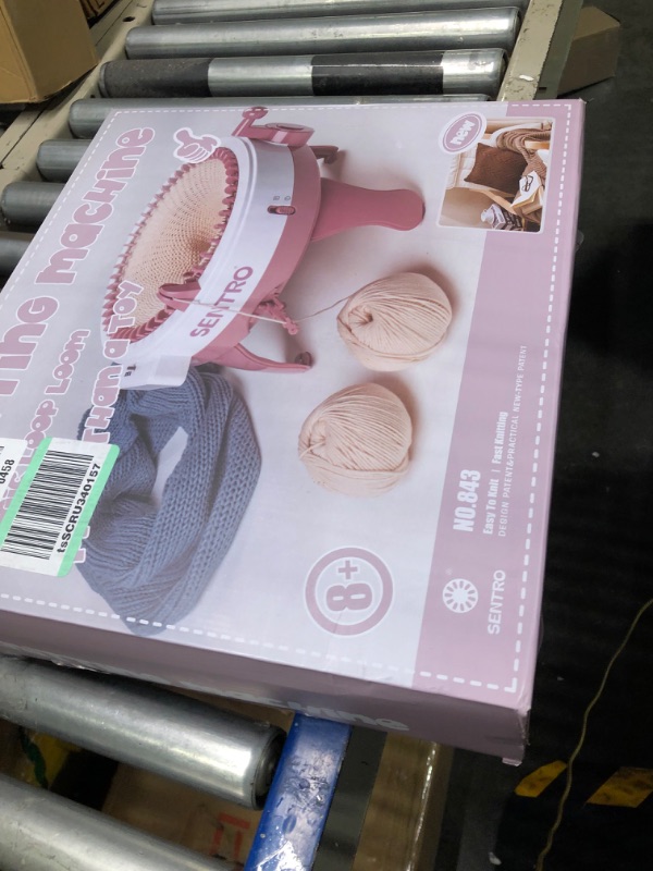 Photo 1 of Sentro Knitting Machine, 48 Needles Knitting Loom Machine with Row Counter, Smart Weaving Loom Knitting Round Loom, Knitting Board Rotating Double Knit Loom Machine Kit for Kids/Adults