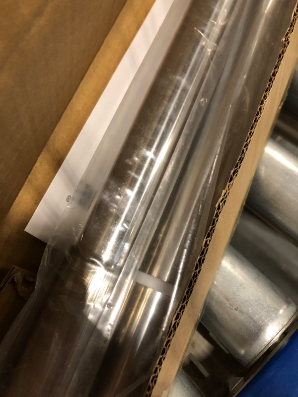 Photo 1 of ALLZONE Extra Long Tension Curtain Rod, 82-121 Inches, Heavy Duty Tension Rods for Windows, Non Slip Adjustable Curtain Rod for Patio, Bedroom, Hold Up Blackout Curtains, Silver Silver 82-121 Inches