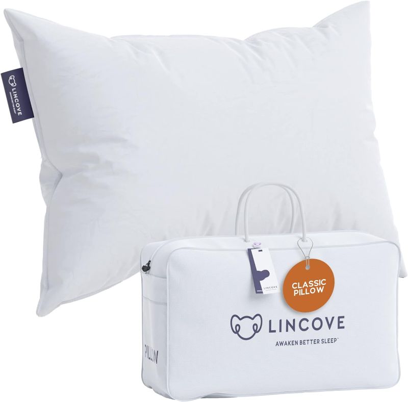 Photo 1 of 
Lincove Down and Feather Luxury Hotel Collection Bed Pillows for Sleeping Made in The USA 