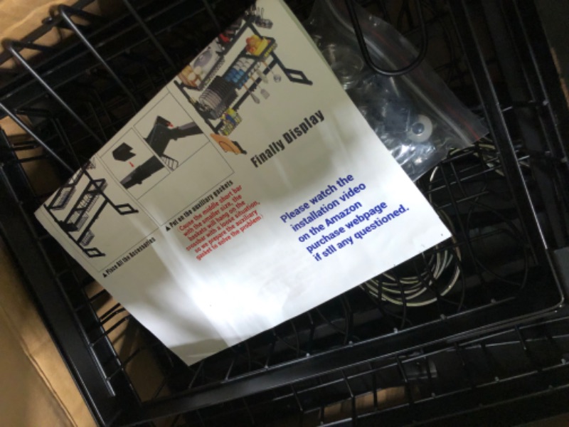 Photo 1 of ADBIU ?Fit Sink 24"- 35.5" L 2023 Over The Sink Drying Rack (Expandable Height/Length) Snap-On Design 2 Tier Large Dish Rack Stainless Steel Kitchen Count Organization and Storage Black 24"- 35.5"L x 12"W x 19"H - 22"H