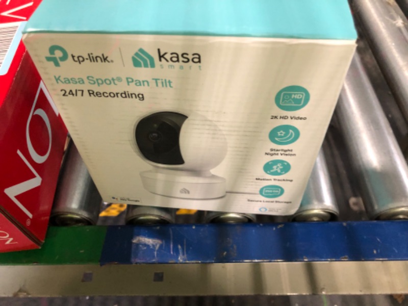 Photo 2 of Kasa Smart 2K Security Camera for Baby Monitor Pan Tilt, 4MP HD Indoor Camera with Motion Detection, Two-Way Audio, Night Vision, Cloud & SD Card Storage, Works with Alexa & Google Home (KC410S) Pan/Tilt Camera New 2K