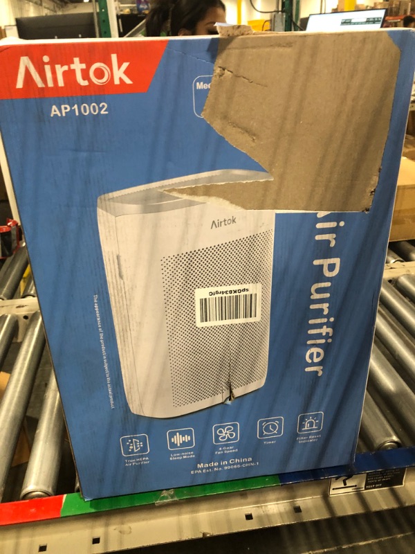 Photo 1 of AIRTOK Hepa Air Purifiers for Home Large Room and Bedroom up to 1100 ft² H13 True Filter 100% Ozone Free Air Cleaner for Smokers