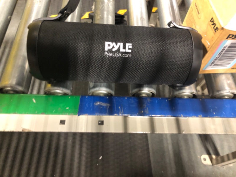 Photo 1 of Pyle Wireless Portable Bluetooth Boombox Speaker - 100 Watt Rechargeable Boom Box Speaker Portable Music Barrel Loud Stereo System with AUX Input, MP3/USB/SD Port, Fm Radio, 2.5" Tweeter PBMSPG3BK