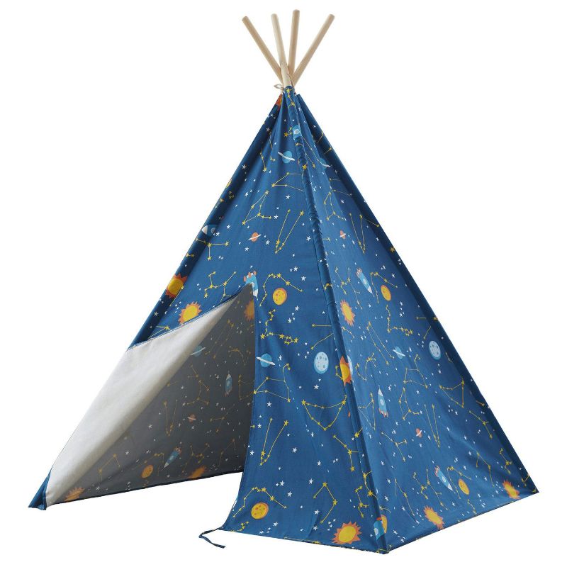 Photo 1 of Asweets Glow in the Dark Starry Sky Indoor Kids Foldable Canvas Play Teepee