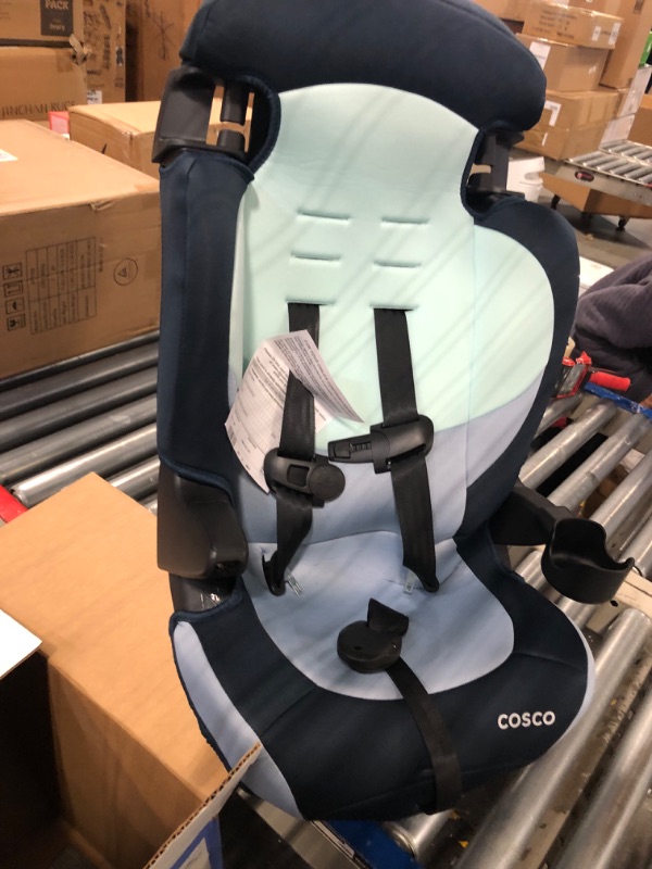 Photo 3 of Cosco Finale DX 2-in-1 Booster Car Seat, Forward Facing 40-100 lbs, Rainbow