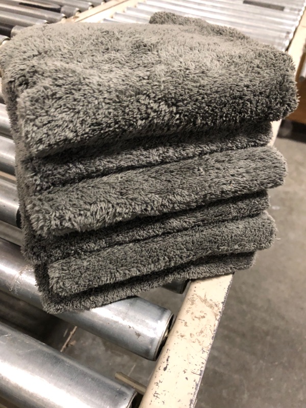 Photo 4 of Adam's Polishes Borderless Grey Edgeless Microfiber Towel - Premium Quality 480gsm, 16 x 16 inches Plush Microfiber - Delicate Touch for The Most Delicate Surfaces (6 Pack)