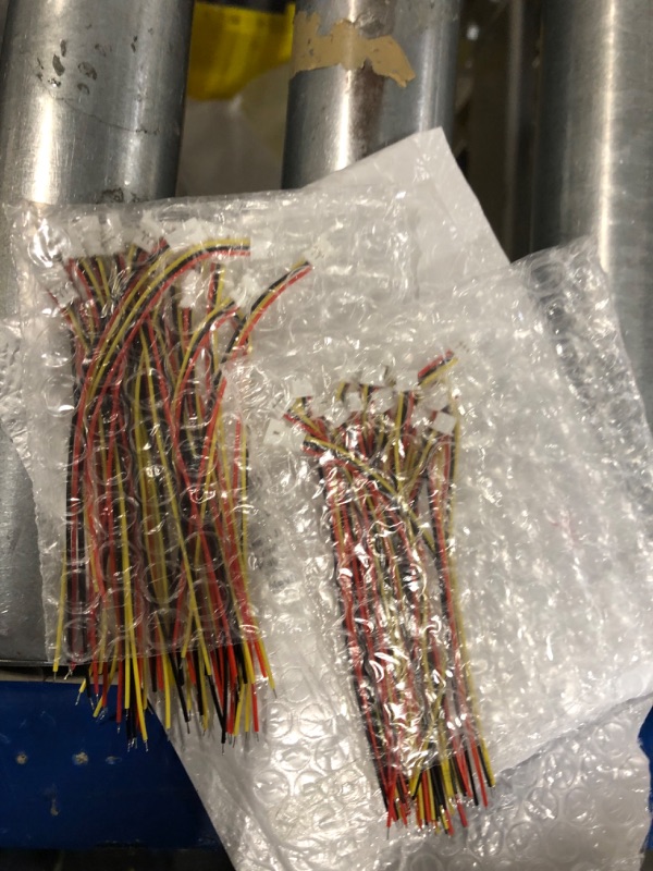 Photo 1 of Micro Jst 1.25 Wire Connectors, 20Pairs/40pcs 1.25mm 3 Pin Jst Male and Female Connector Plug with Wires Cables Kit for LED Light 100mm