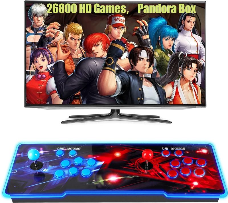 Photo 1 of Akaxi Pandora Box Console 26800 Arcade Games in 1,Retro Game Machine for TV PC Projector, Supports Up to 4 Players, Full HD Output, Search, Save, Hide, Favorites List
