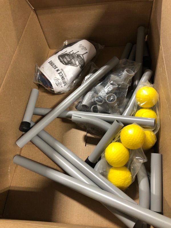 Photo 1 of NERF Kids Bounce N Score Target Toss Game Set - Foam Ball Bouncing Target Game for Kids Ages 6+ - (6) Foam Bouncy Balls and (1) Scoring Target Included