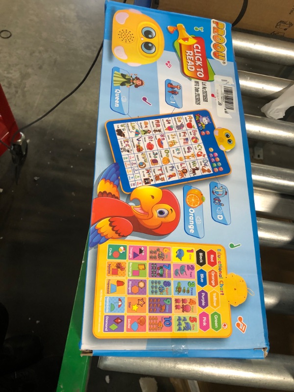 Photo 1 of Electronic Alphabet Wall Chart, Talking ABC, 123s, Music Poster, Kids Learning Toys for Toddlers 1-3, Interactive Educational Toddler Toy, Gifts for Age 1 2 3 4 5 Year Old Boys Girls - Blue Alphabet - Blue