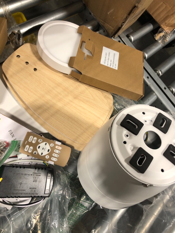 Photo 1 of TALOYA 42inch Ceiling Fans with Lights and Remote Control, Quiet DC Motor, Double-faced Blades, Modern Low Profile Ceiling Fan for Bedroom, Living Room, Dining Room, Office