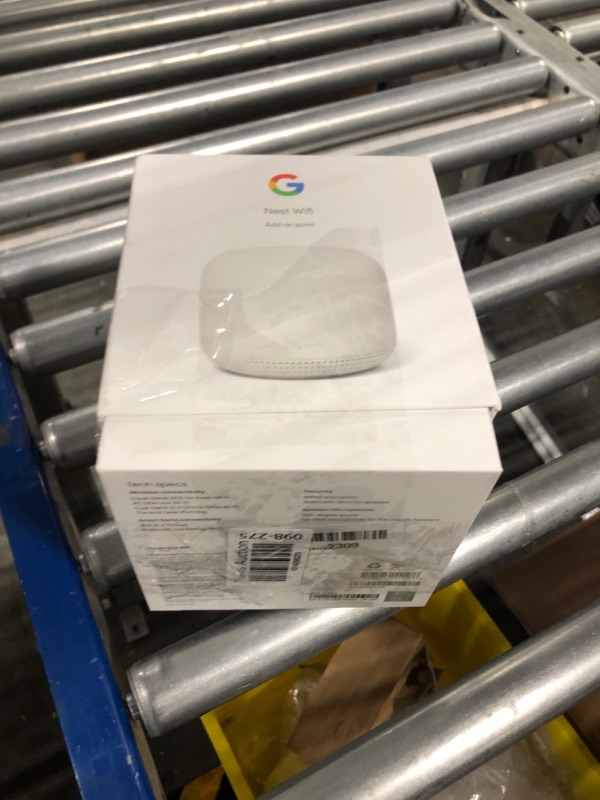 Photo 2 of Nest WiFi Point - Wi-Fi Extender and Smart Speaker - Works with Nest WiFi and Google WiFi Home Wi-Fi Systems - Requires Router Sold Separately - Snow Point One Pack