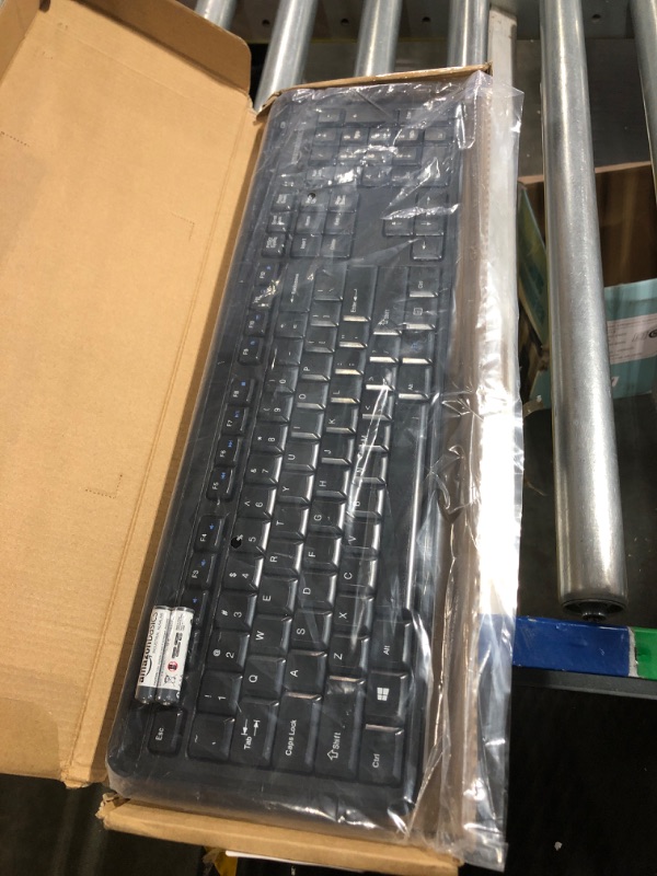 Photo 3 of Amazon Basics Wireless Keyboard-Quiet and Compact-US Layout (QWERTY)