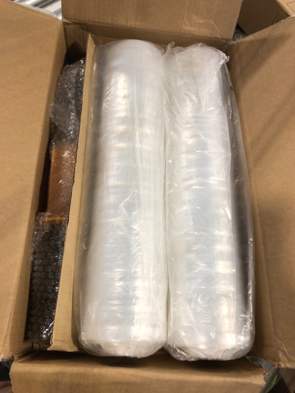 Photo 3 of Stretch Film, HERKKA Stretch Wrap with Handles Industrial Strength, Moving Wrapping Plastic Roll, Shrink Wrap for Pallet Wrap, 15" x 1000 Feet, 2 Pack, 60 Gauge