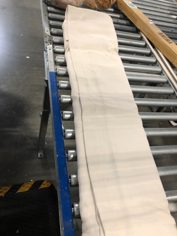 Photo 1 of Joydeco Linen Curtains 84 inch Length 2 Panels Set Burg 100% Blackout Long Drapes for Bedroom Living Room Black Out Darkening Curtain Thermal Insulated Back tab Rod Pocket(52x84 inch,Greyish White) 52W x 84L inch x 2 Panels Greyish White